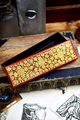 Royal Scarlet - Hand-Painted Dice and Pencil Box