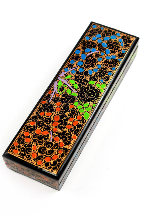 Tricolour - Hand-Painted Dice and Pencil Box