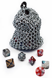 Heavyweight Solid Steel Chainmail Dice Bag