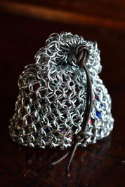 Heavyweight Solid Steel Chainmail Dice Bag