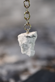 Howlite Crystal Keyring