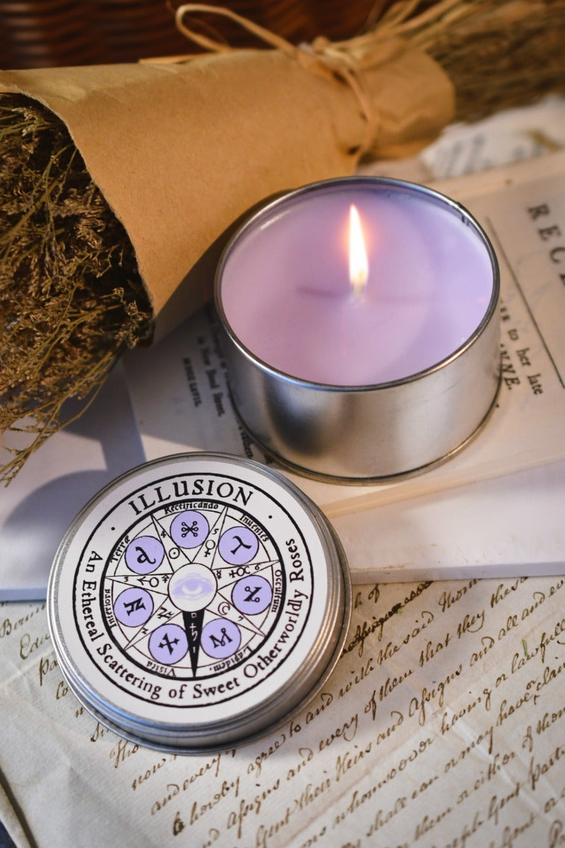 Illusion - Large Tin Candle