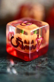 Jack O Lantern - Acrylic Dice Set