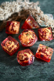 Jack O Lantern - Acrylic Dice Set