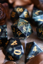 Kambaba Jasper Gemstone Dice Set