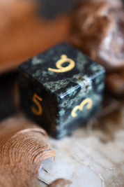 Kambaba Jasper Gemstone Dice Set