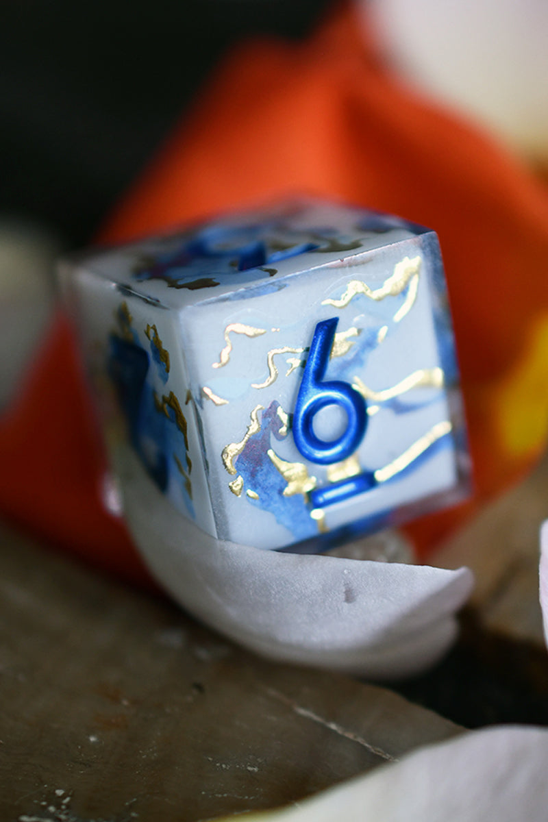 Kintsugi - Premium Sharp Edge Dice Set