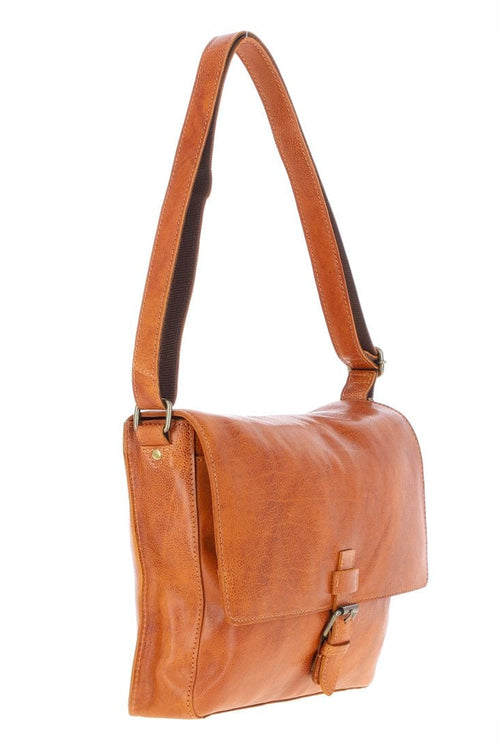 Adventurer's Satchel - Luxury Tan Leather Messenger Bag