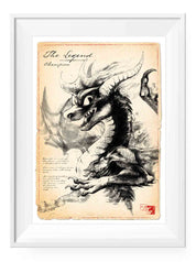 The Legend - Dragon Art Print