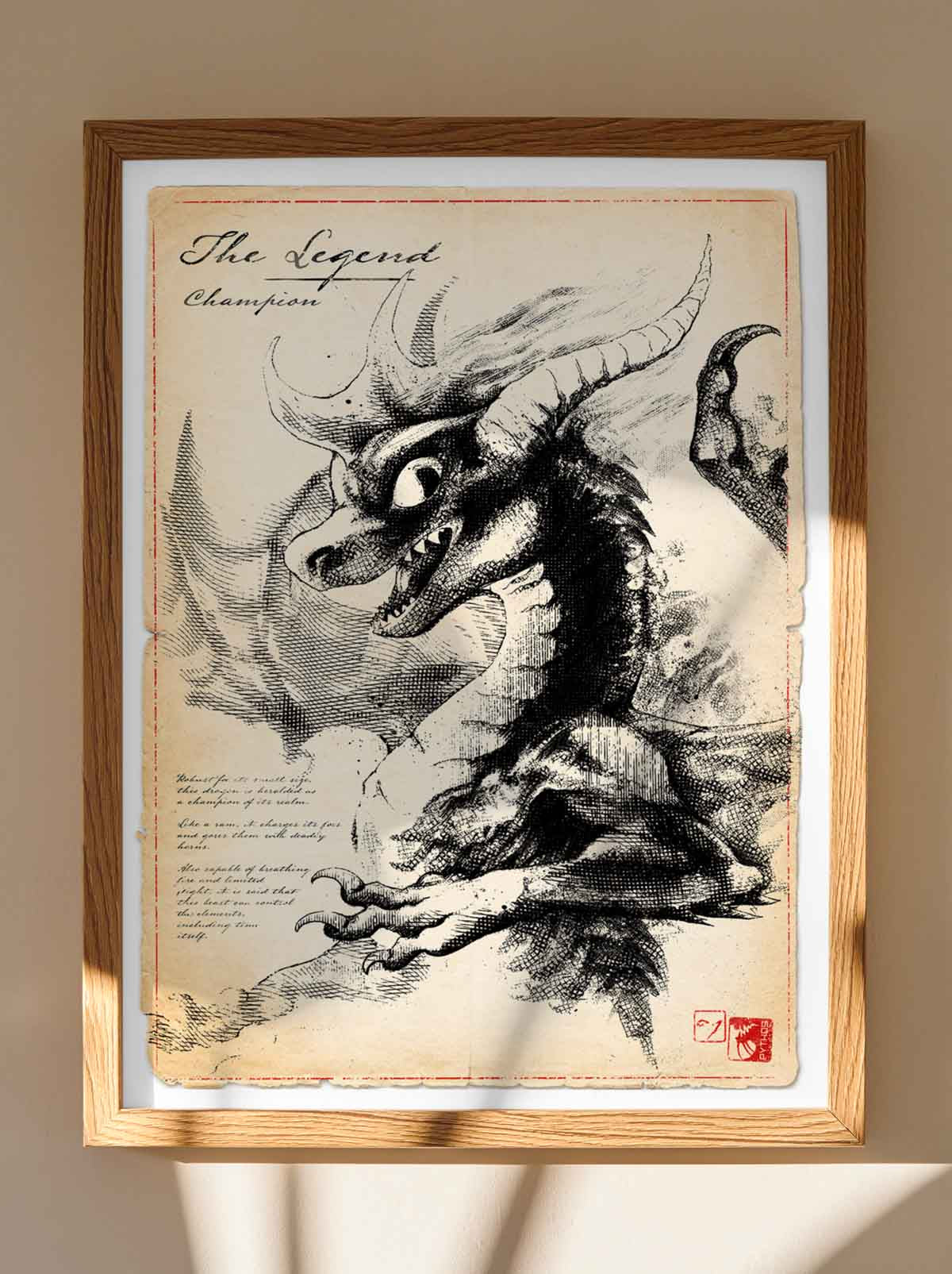 The Legend - Dragon Art Print