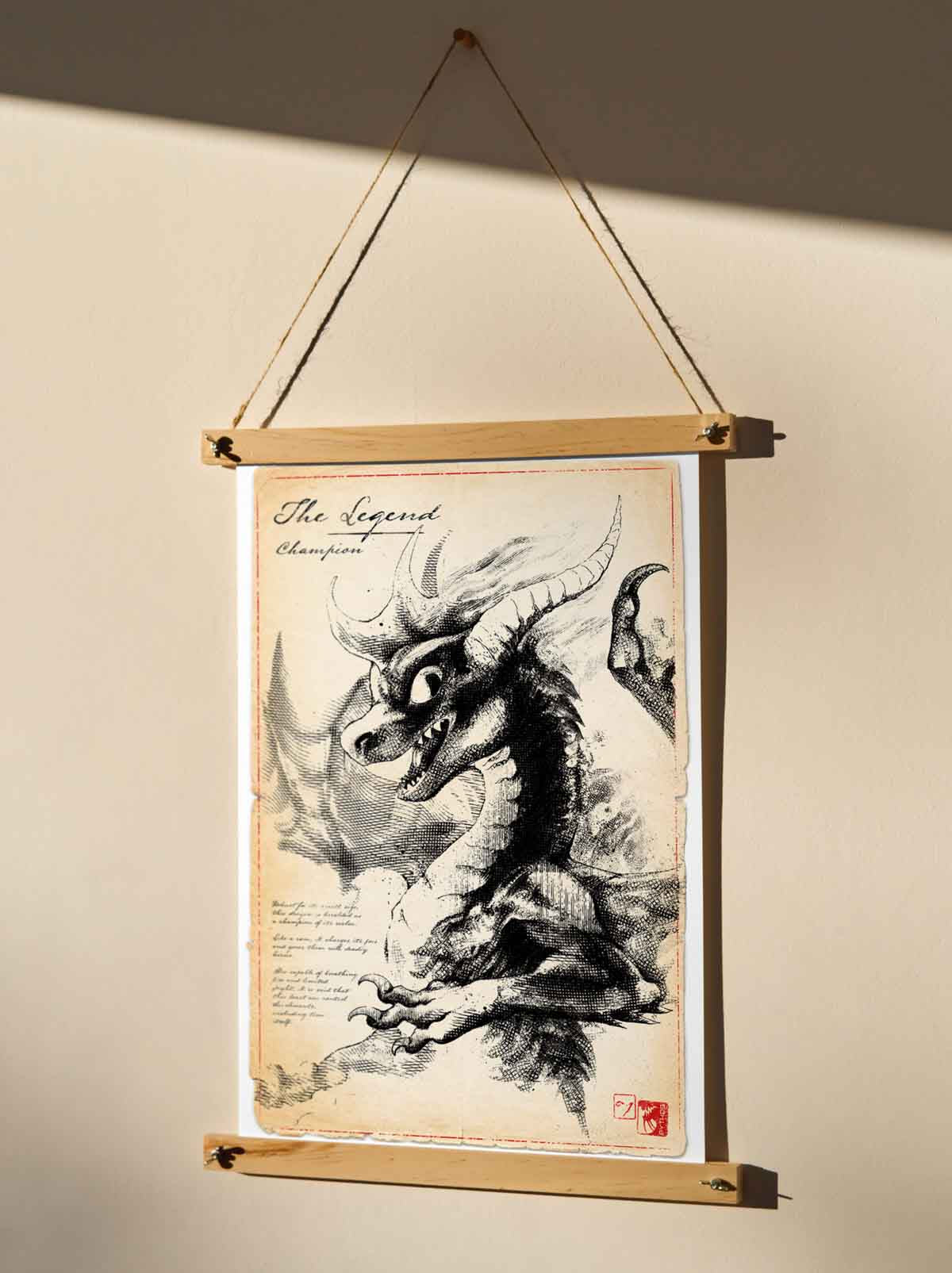 The Legend - Dragon Art Print