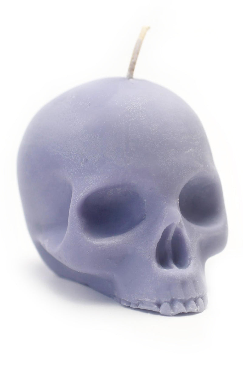 Parma Violet Scented Skull Candle