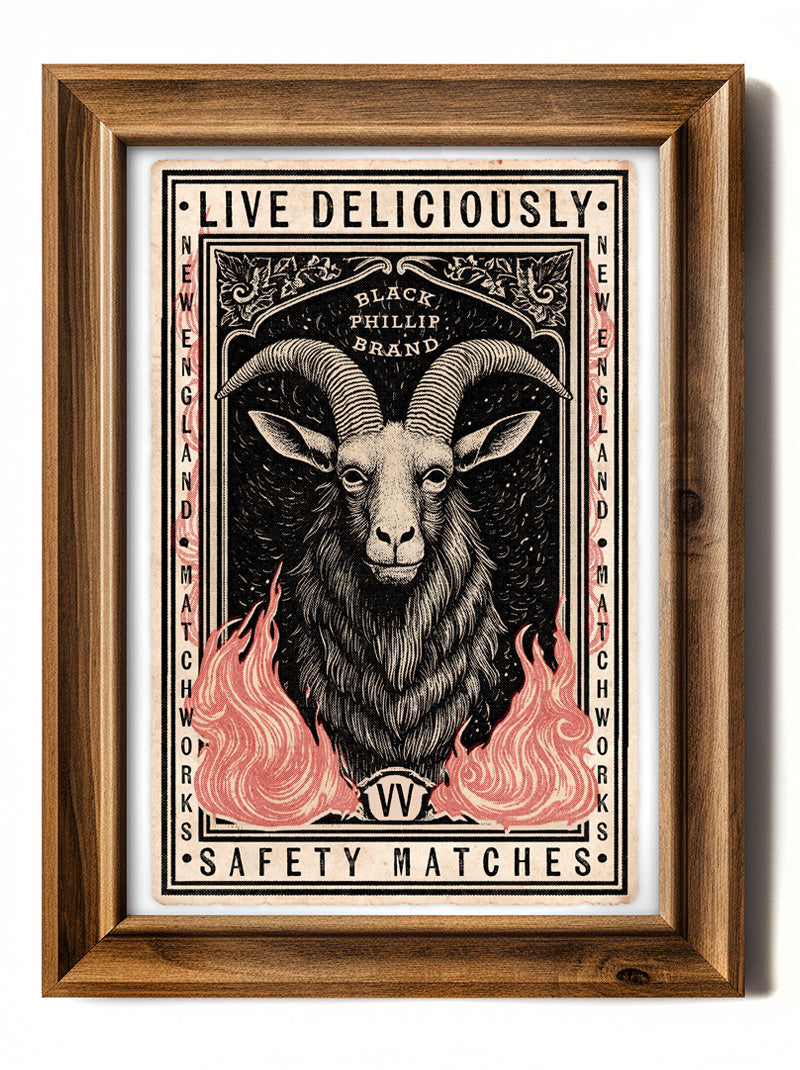 Live Deliciously Matchbook - Art Print