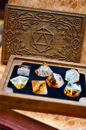 Decorative Dice Box with Velvet Interior