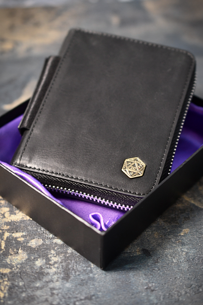 The World's Finest Wallet of Holding - Masterwork d20 Black
