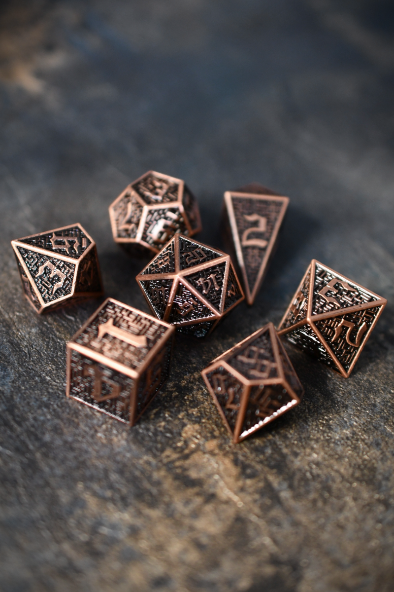 Maze Master - Premium Metal Dice Set