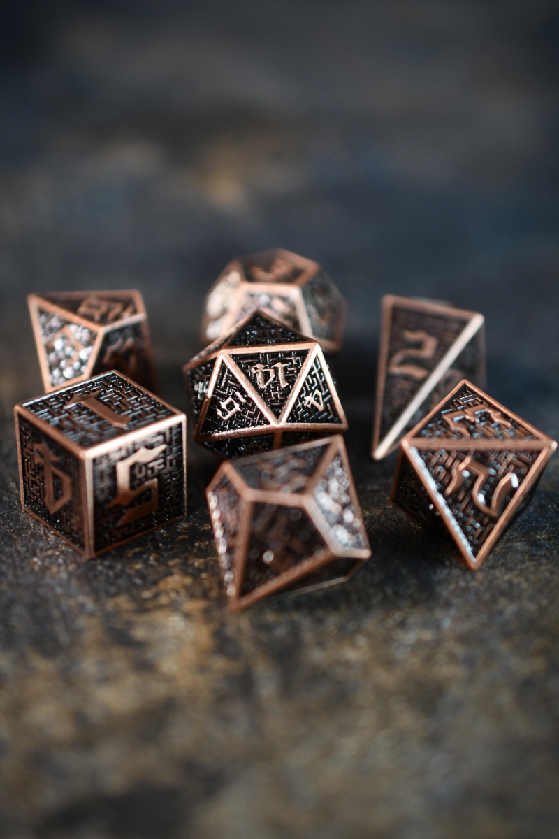 Maze Master - Premium Metal Dice Set