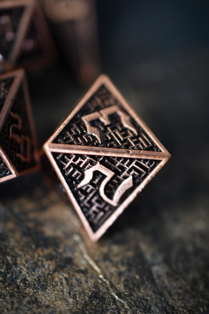 Maze Master - Premium Metal Dice Set