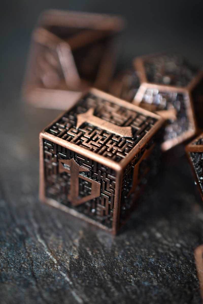 Maze Master - Premium Metal Dice Set