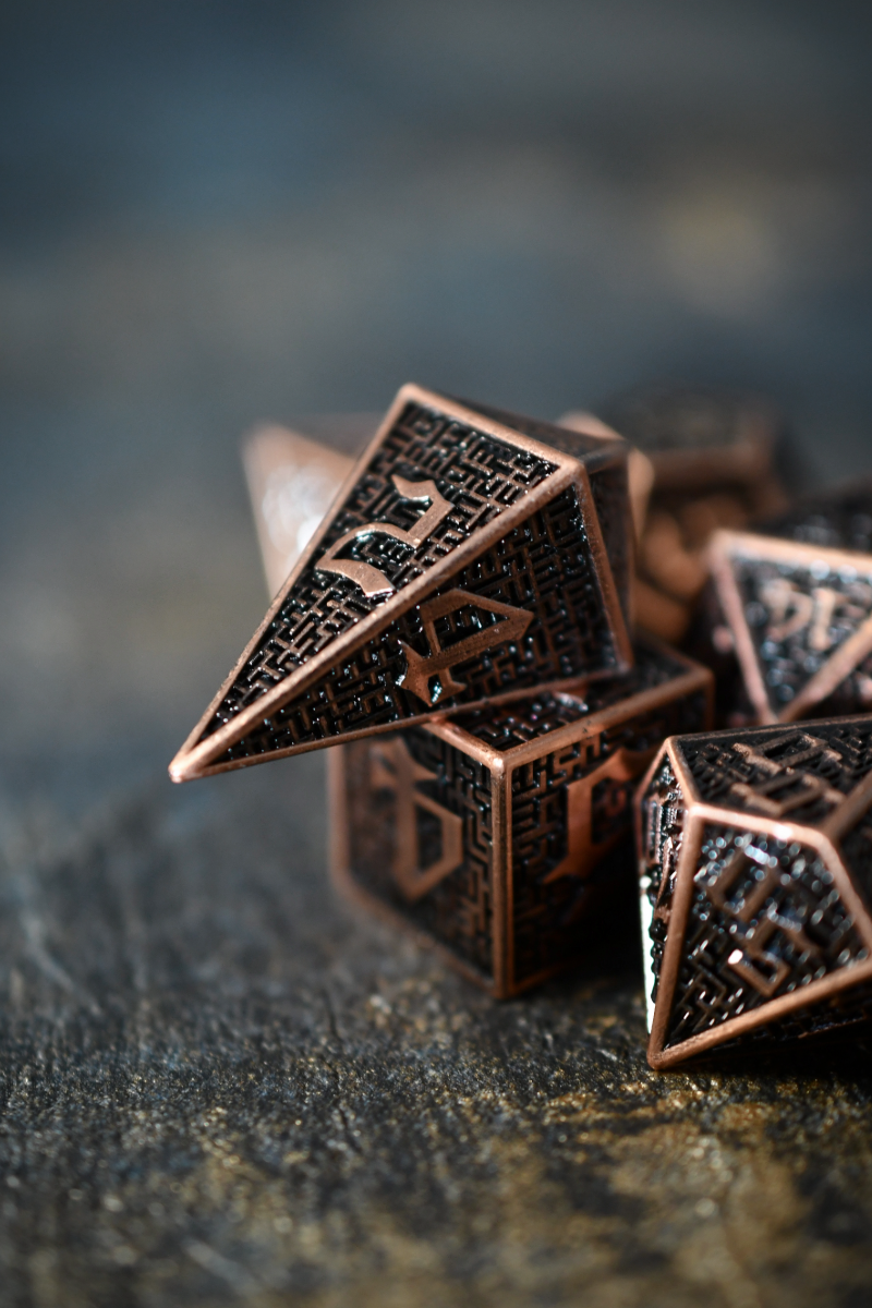 Maze Master - Premium Metal Dice Set