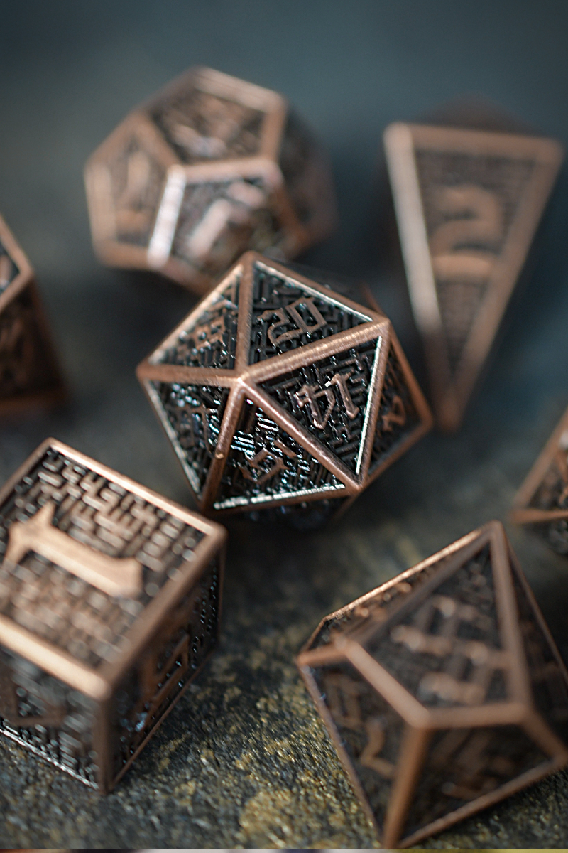 Maze Master - Premium Metal Dice Set