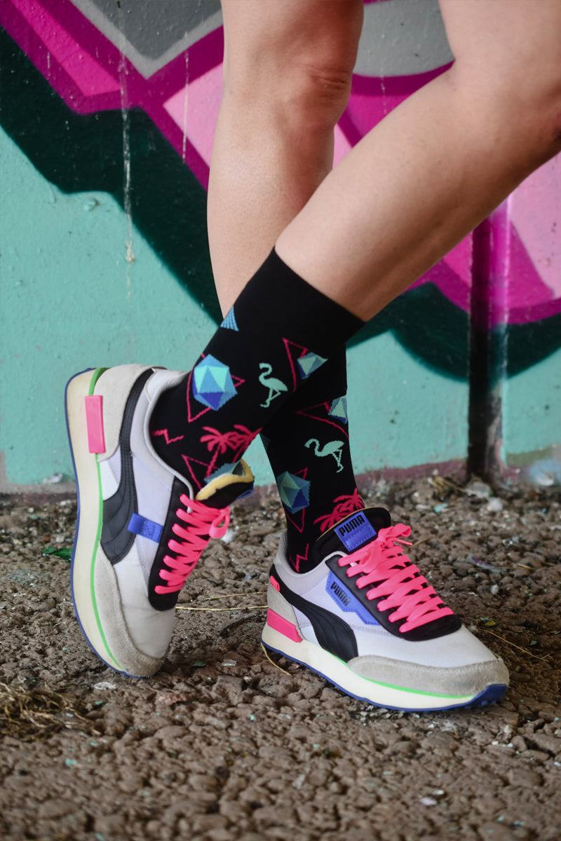 Lucky Socks - Miami Dice Socks with Matching Dice Set