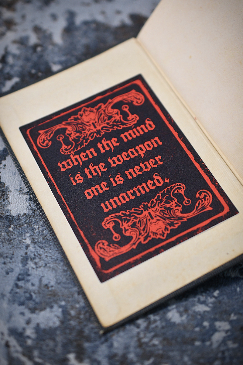 The Mind is the Weapon - Textured Sticker