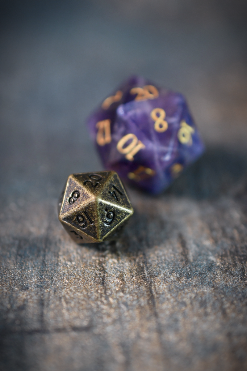 Bronze - Miniature Metal Dice Set
