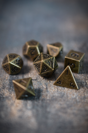Bronze - Miniature Metal Dice Set