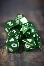 Emerald - Miniature Metal Dice Set