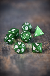 Emerald - Miniature Metal Dice Set
