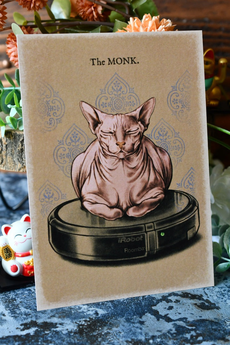 The Monk Cat - Art Print