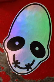 Mudokon Smiley - Holographic Die-Cut Premium Vinyl Sticker