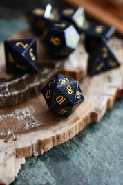 Nightstone Gemstone Dice Set