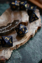 Nightstone Gemstone Dice Set