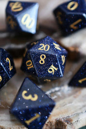 Nightstone Gemstone Dice Set