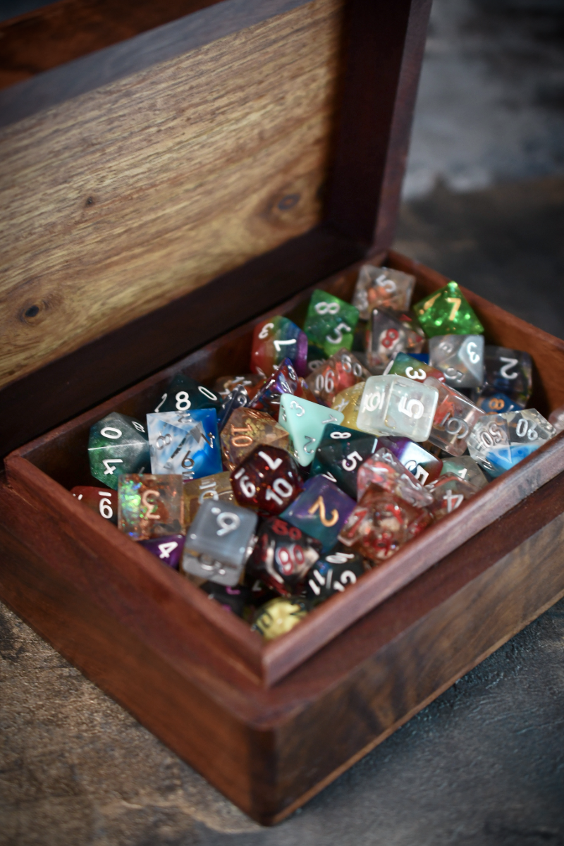 Oaken - Handmade Dice and Accessory Box