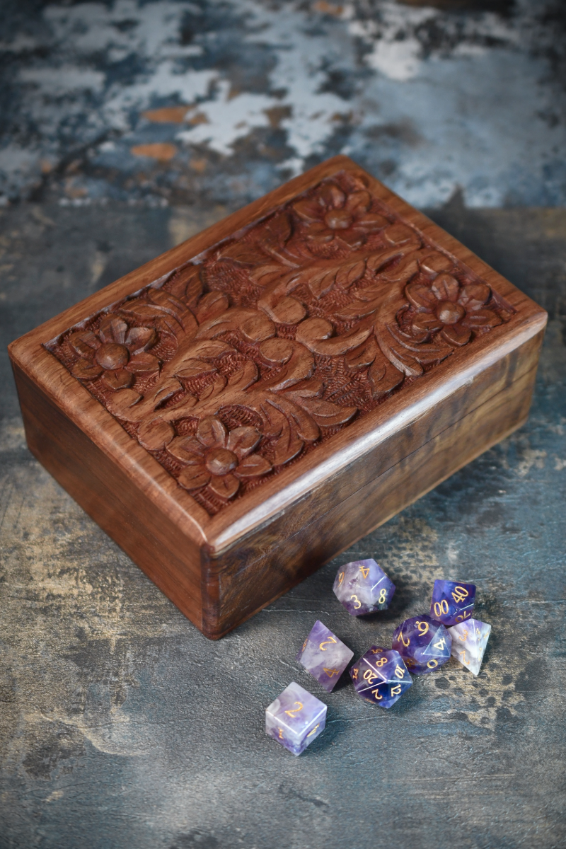Oaken - Handmade Dice and Accessory Box