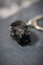 Obsidian Crystal Keyring