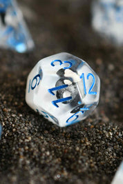 Black Mushrooms - Acrylic Dice Set