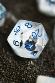 Black Mushrooms - Acrylic Dice Set