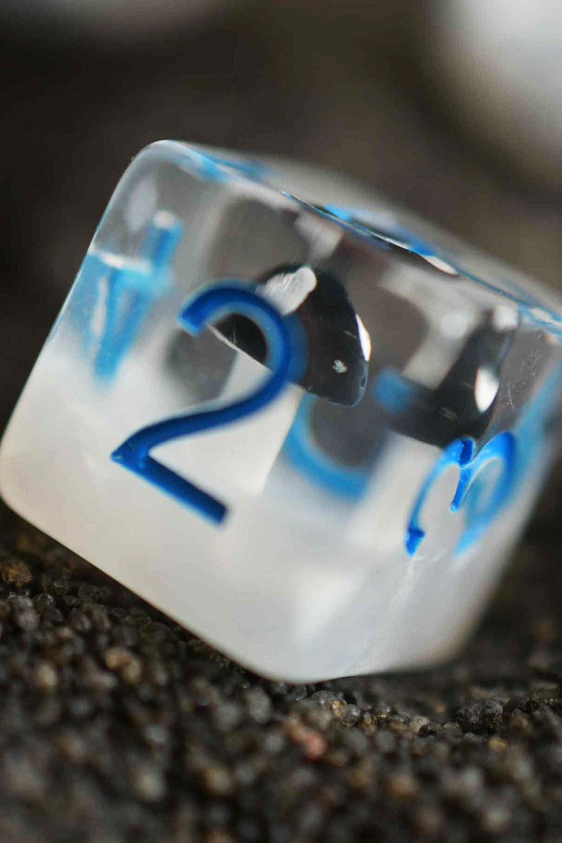 Black Mushrooms - Acrylic Dice Set