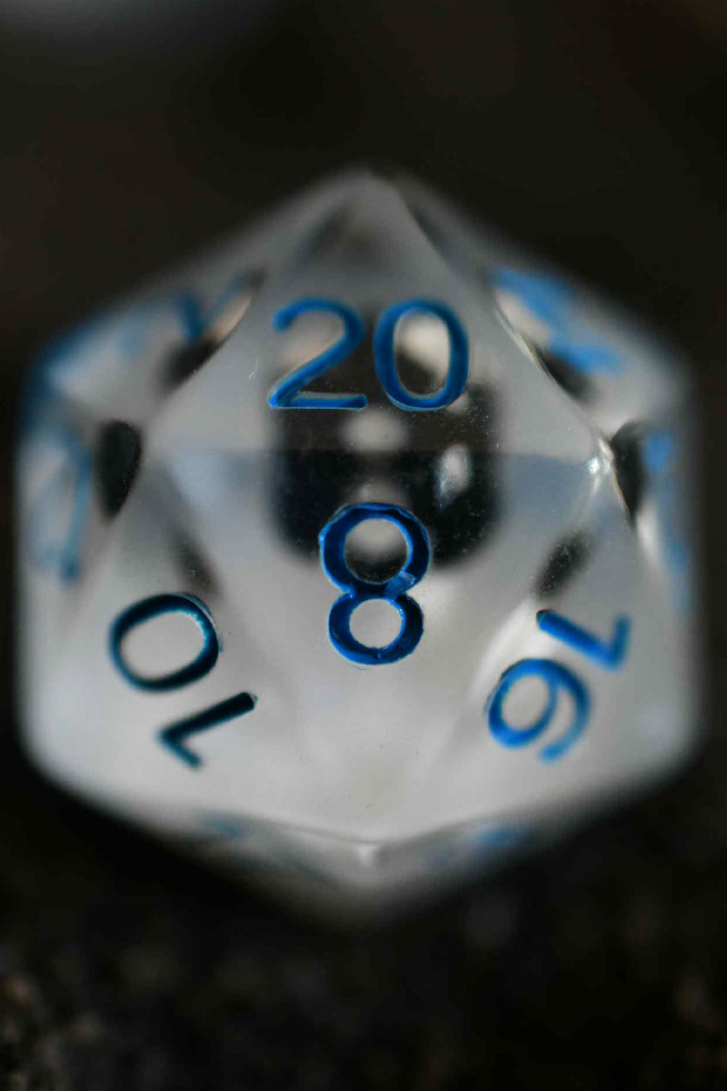 Black Mushrooms - Acrylic Dice Set