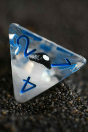 Black Mushrooms - Acrylic Dice Set