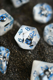 Black Mushrooms - Acrylic Dice Set
