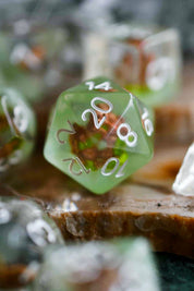 Owlbear and Baby Owlbear - Acrylic Dice Set