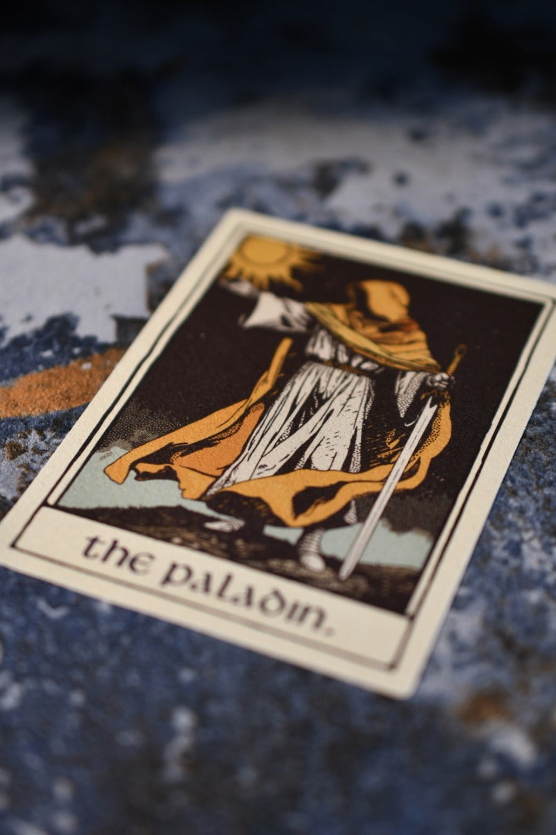 Paladin - Tarot Inspired Textured Sticker