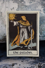 Paladin - Tarot Inspired Textured Sticker