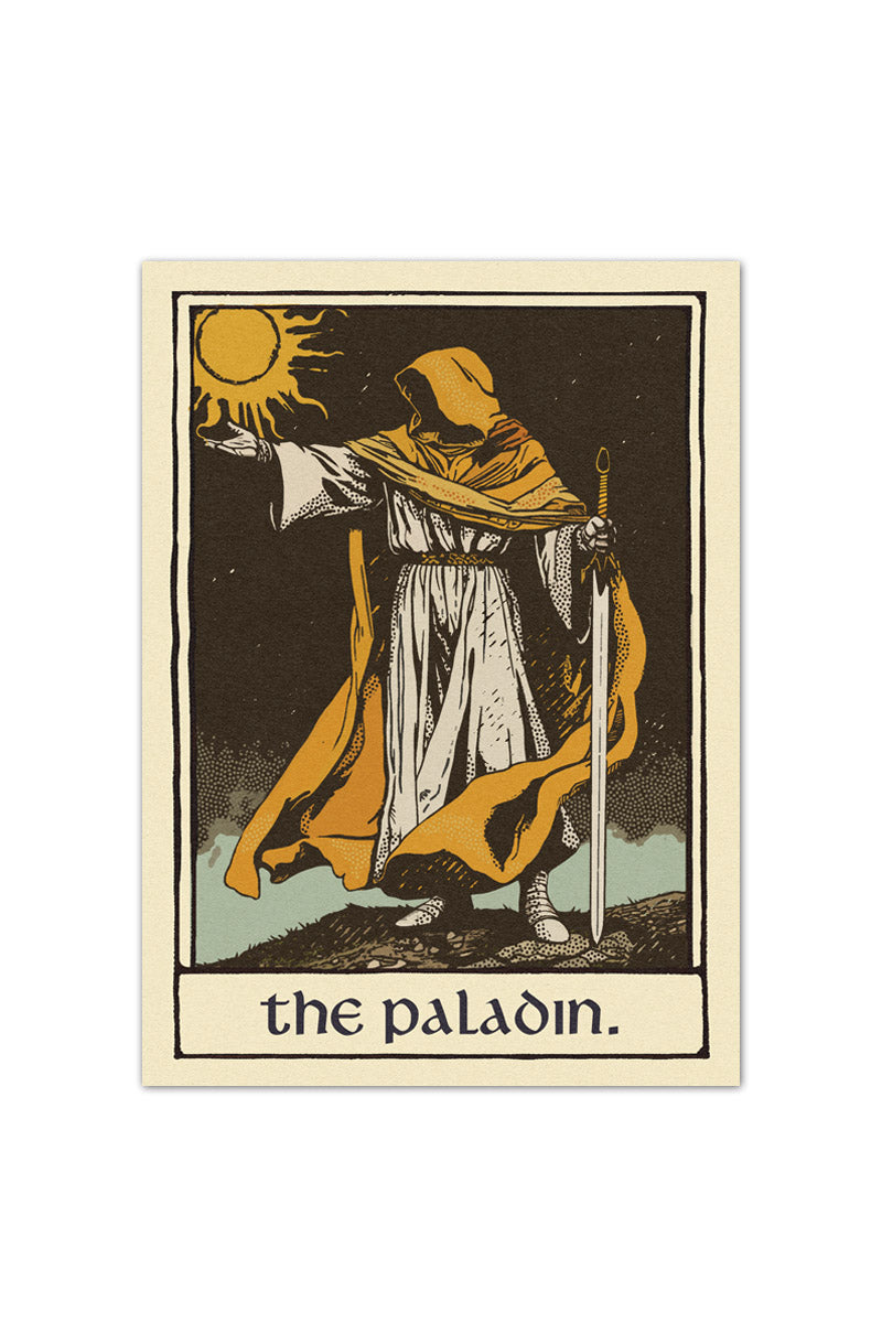 Paladin - Tarot Inspired Textured Sticker