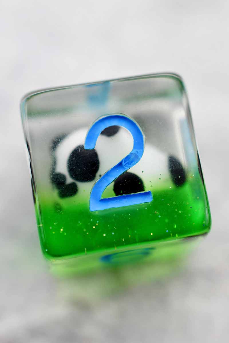 Panda-monium! - Little Pandas Acrylic Dice Set